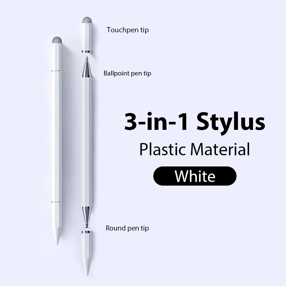 Samsung Tablet Drawing Accessories - ปากกาสไตลัสแบบแม่เหล็ก 3-in-1 สำหรับ iPad/Samsung/Xiaomi/Huawei แท็บเล็ต/โทรศัพท์ ระบบ