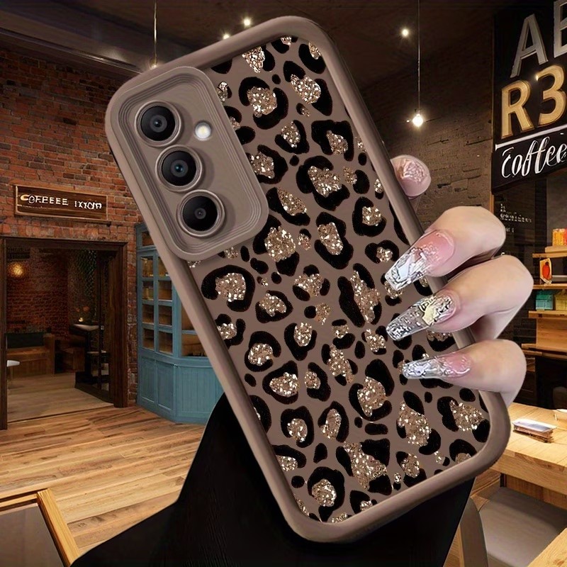 Samsung Galaxy S24 - เคสโทรศัพท์ซิลิโคนนิ่มลายเสือดาว สำหรับ Samsung Galaxy S26 S25