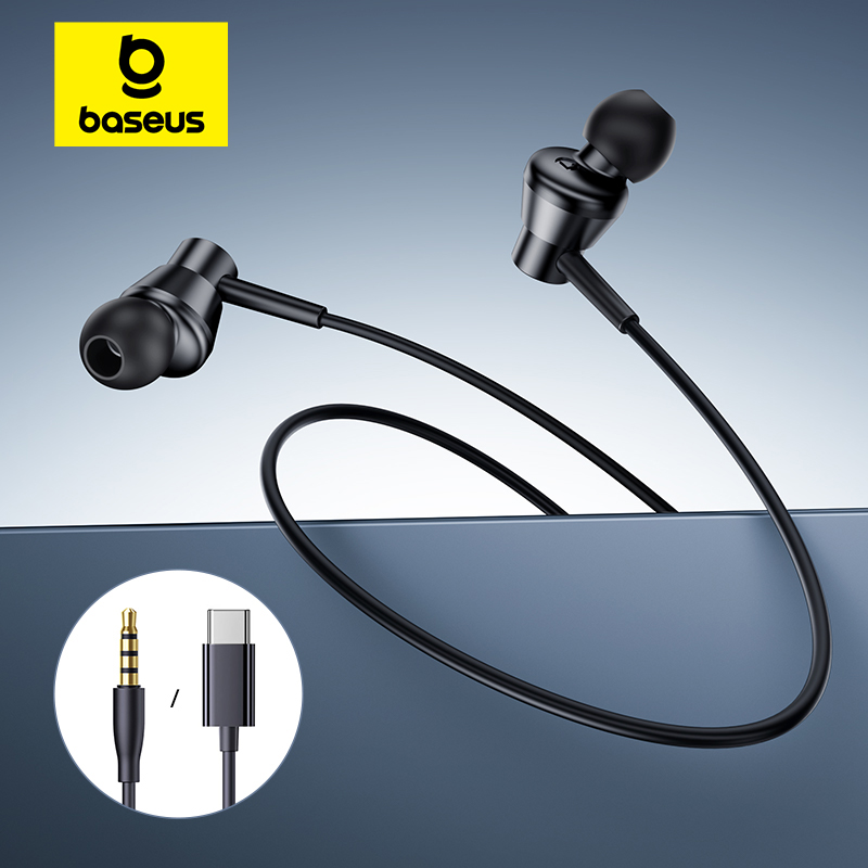 Wired Earphone Lightning - Baseus Encok CZ11/HZ11 หูฟังแบบมีสาย Type-C/3.5 มม.แจ็คหูฟังแบบมีสายพร้อมไมโครโฟน