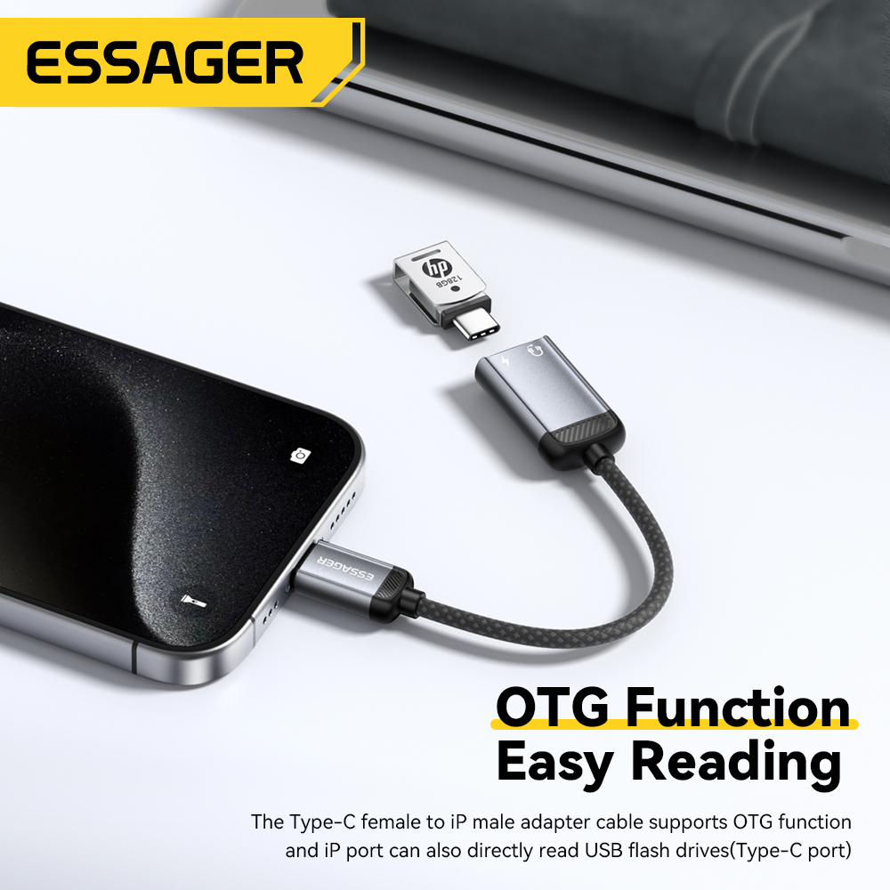 Essager ประเภท C อะแดปเตอร์เสี - Wired Earphone Lightning บทวิจารณ์และราคา
