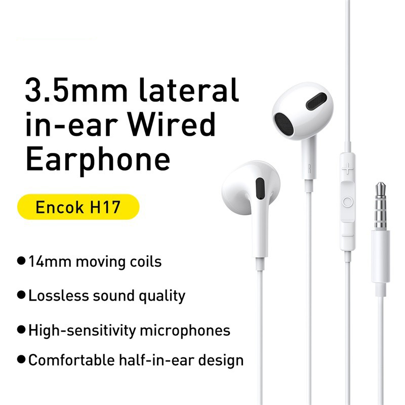 Baseus H17 3.5 มม.หูฟังพร้อมไม - Wired Earphone Lightning บทวิจารณ์และราคา