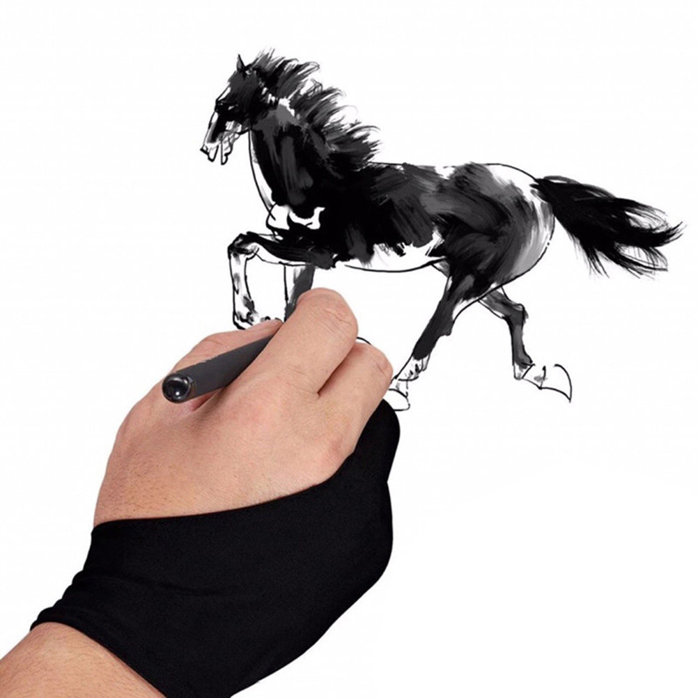 ถุงมือวาดภาพสำหรับศิลปิน 2 ชิ้ - Drawing Glove Artist บทวิจารณ์และราคา