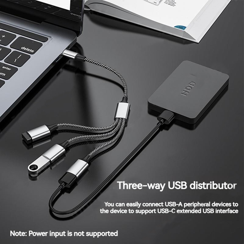 ฮับ USB Type-C ขยายพอร์ต 4 พอร - Usb Hub Type C บทวิจารณ์และราคา