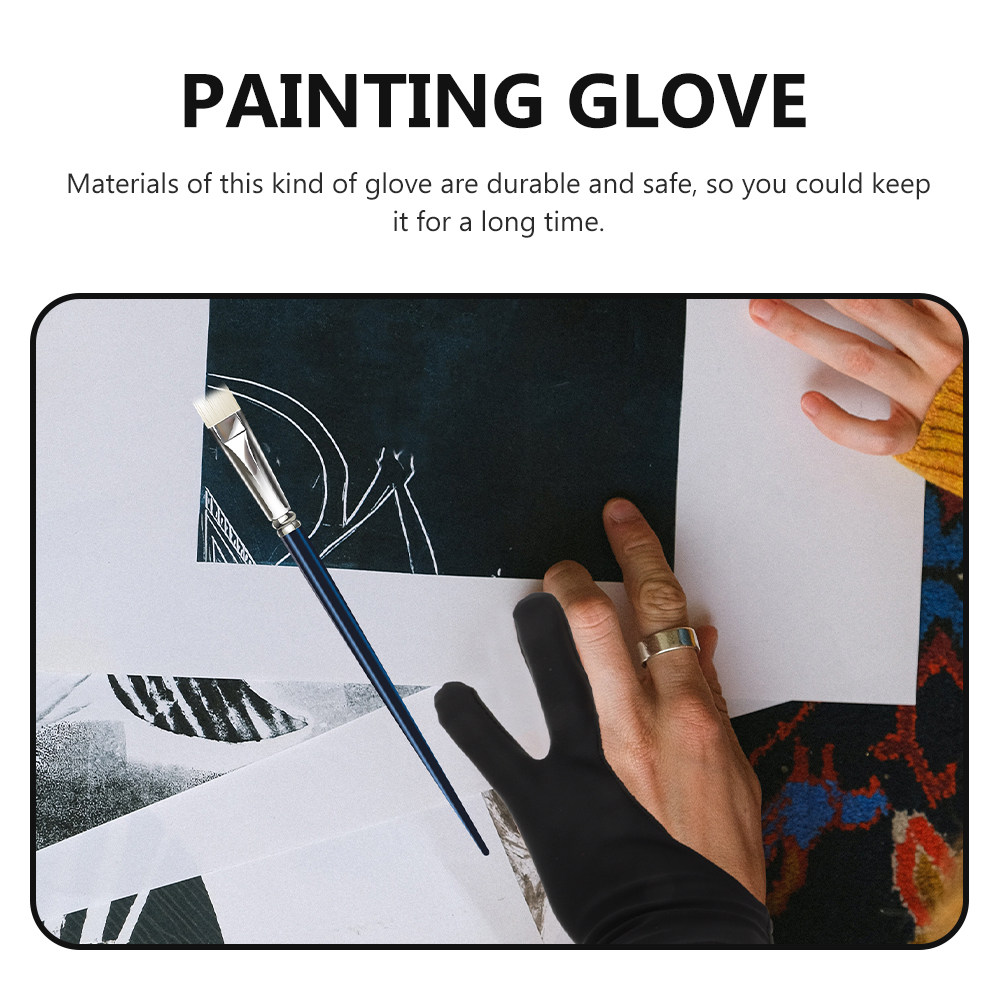 ถุงมือสำหรับวาดภาพด้านซ้าย 3 ช - Drawing Glove Artist บทวิจารณ์และราคา