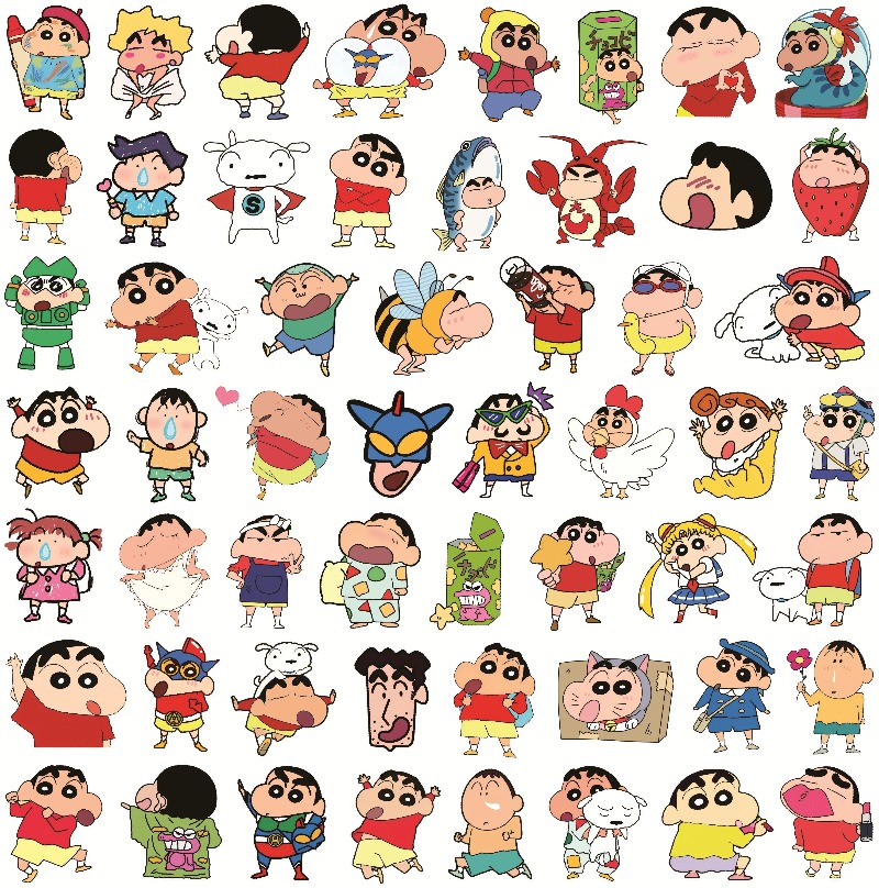 สติกเกอร์ลายชินจัง 100 ชิ้น สต - Tablet Cute Accessories บทวิจารณ์และราคา
