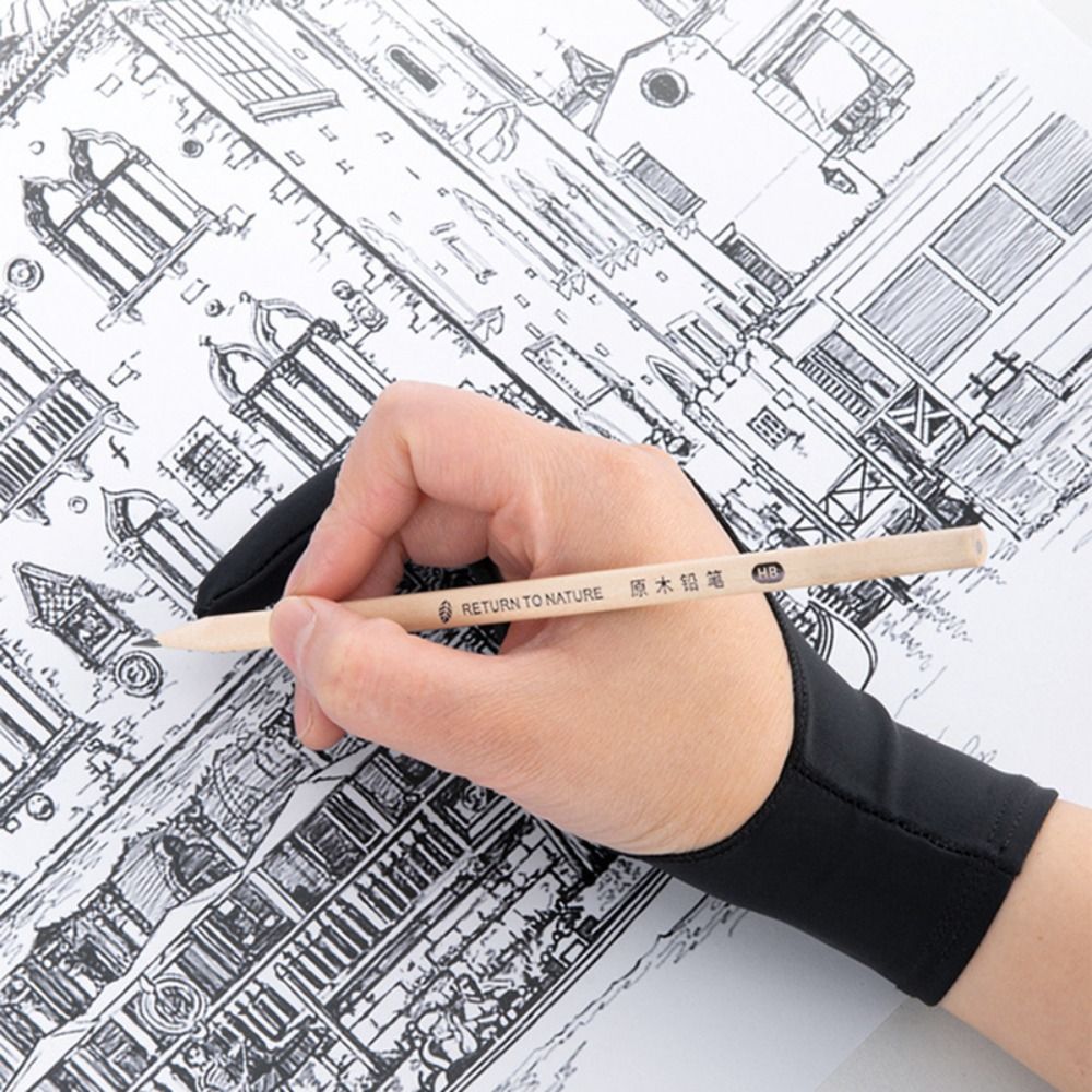 ถุงมือวาดภาพแบบ 1/2 นิ้ว 1 ชิ้ - Drawing Glove Artist บทวิจารณ์และราคา