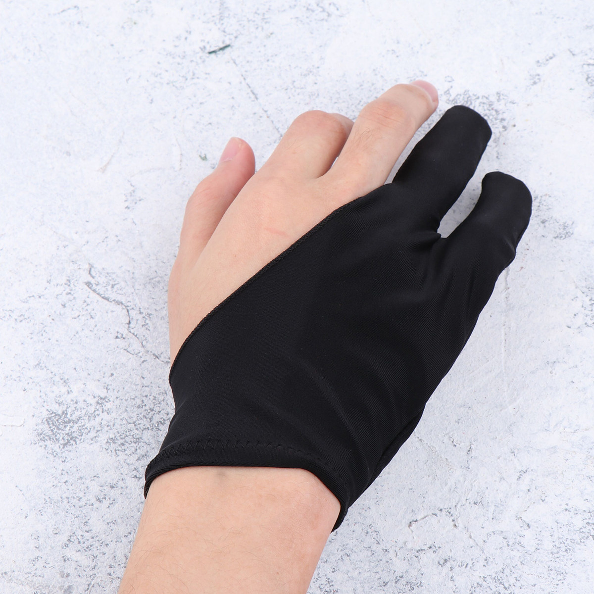 ถุงมือศิลปิน 2 ชิ้น สีดำ ผ้าสแ - Drawing Glove Artist บทวิจารณ์และราคา