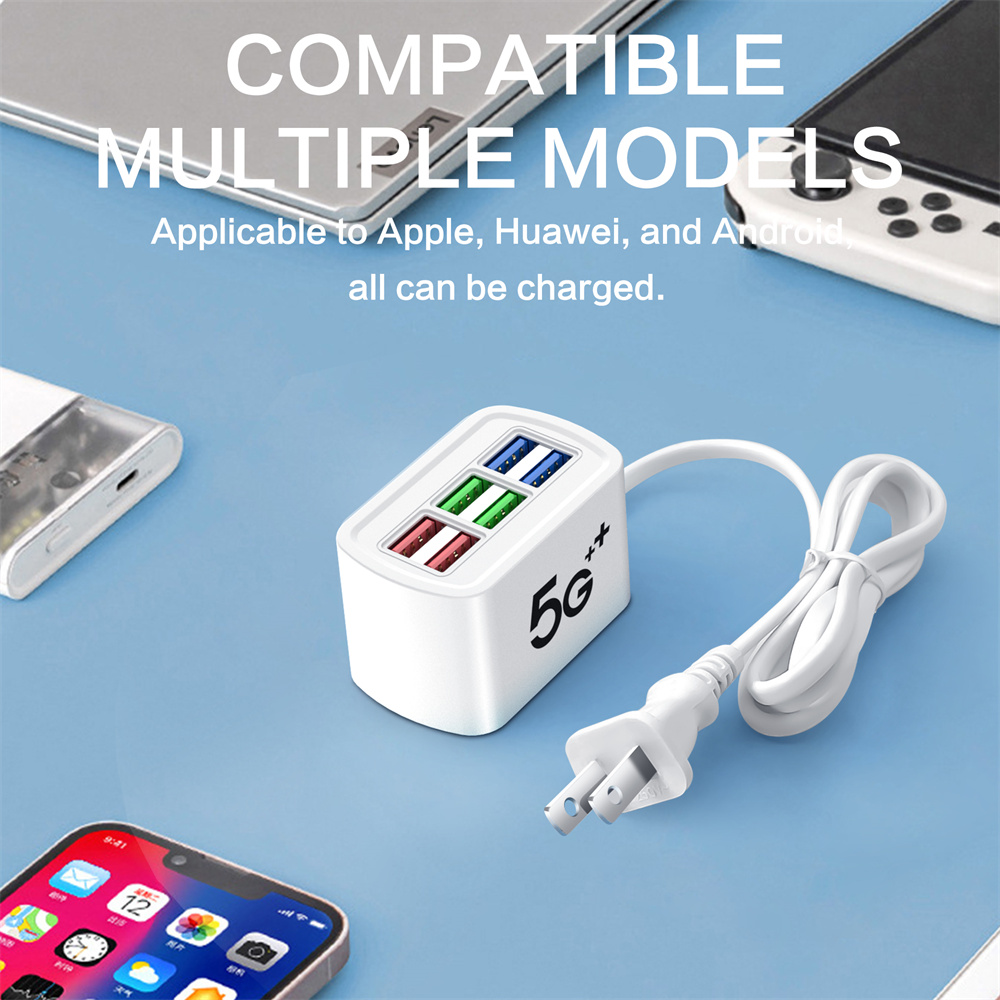6 USB Fast Charger Power Strip - Usb Hub Type C บทวิจารณ์และราคา