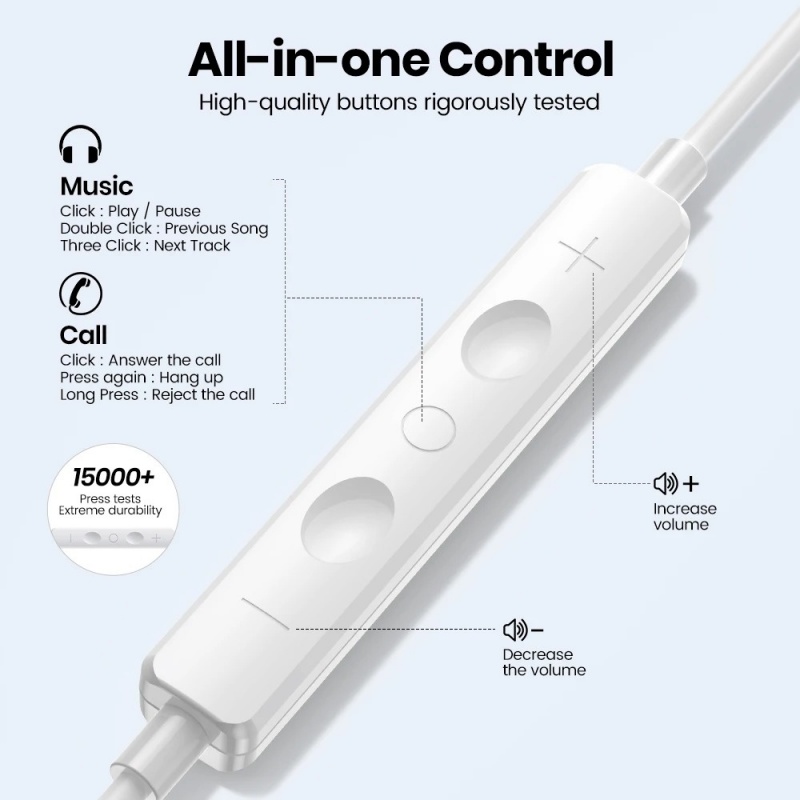 หูฟังแบบมีสายของแท้สำหรับ Appl - Wired Earphone Lightning บทวิจารณ์และราคา
