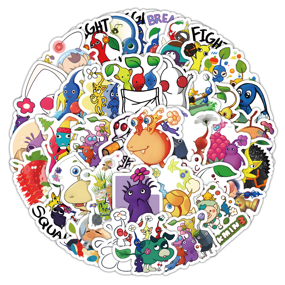 100PCS น่ารักพืช Pikmin Doodle - Tablet Cute Accessories บทวิจารณ์และราคา