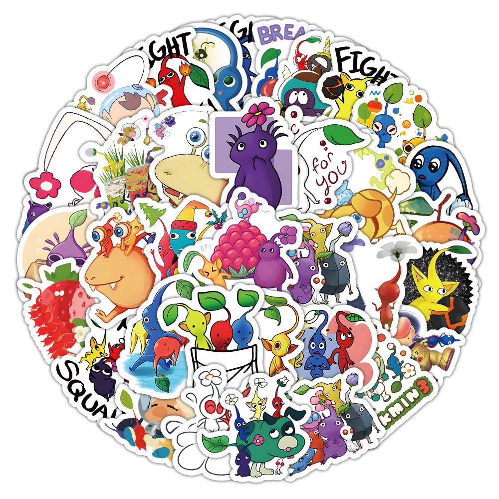100PCS น่ารักพืช Pikmin Doodle - Tablet Cute Accessories บทวิจารณ์และราคา