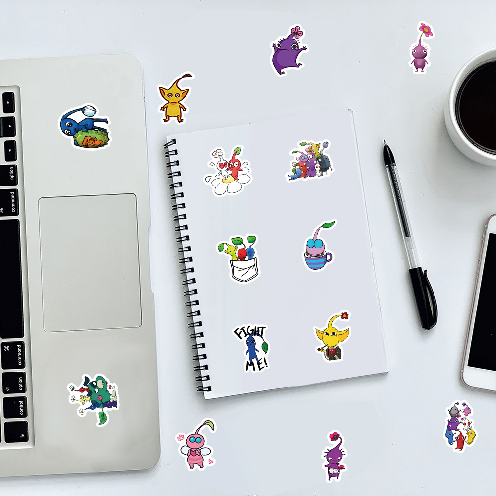 100PCS น่ารักพืช Pikmin Doodle - Tablet Cute Accessories บทวิจารณ์และราคา