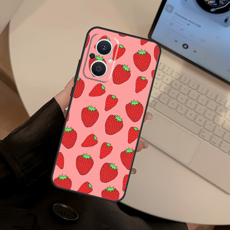 เคสสีแดงสตรอว์เบอร์รี สำหรับ O - Oppo Reno 12 บทวิจารณ์และราคา